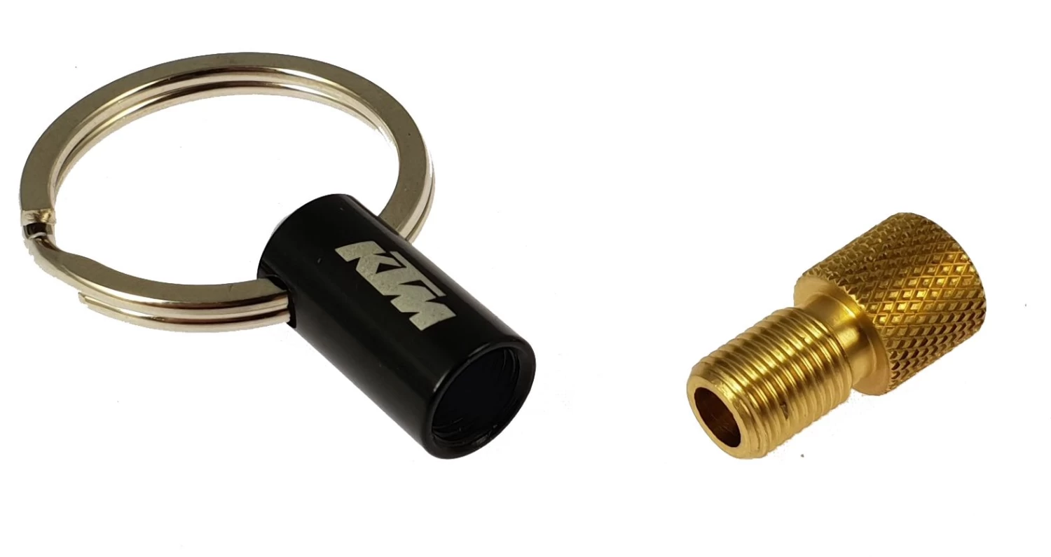 KTM - Porte-clé Adaptateur De Valve Presta DV/SV Vers AV – Image 2